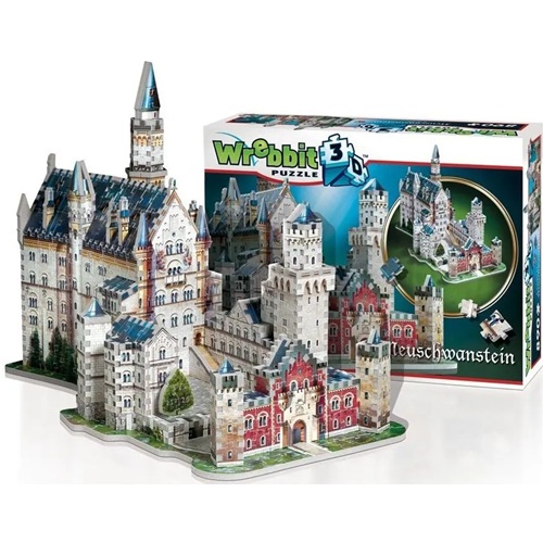 Wrebbit 3D Puzzel (890stuks) Neuschwanstein Kasteel