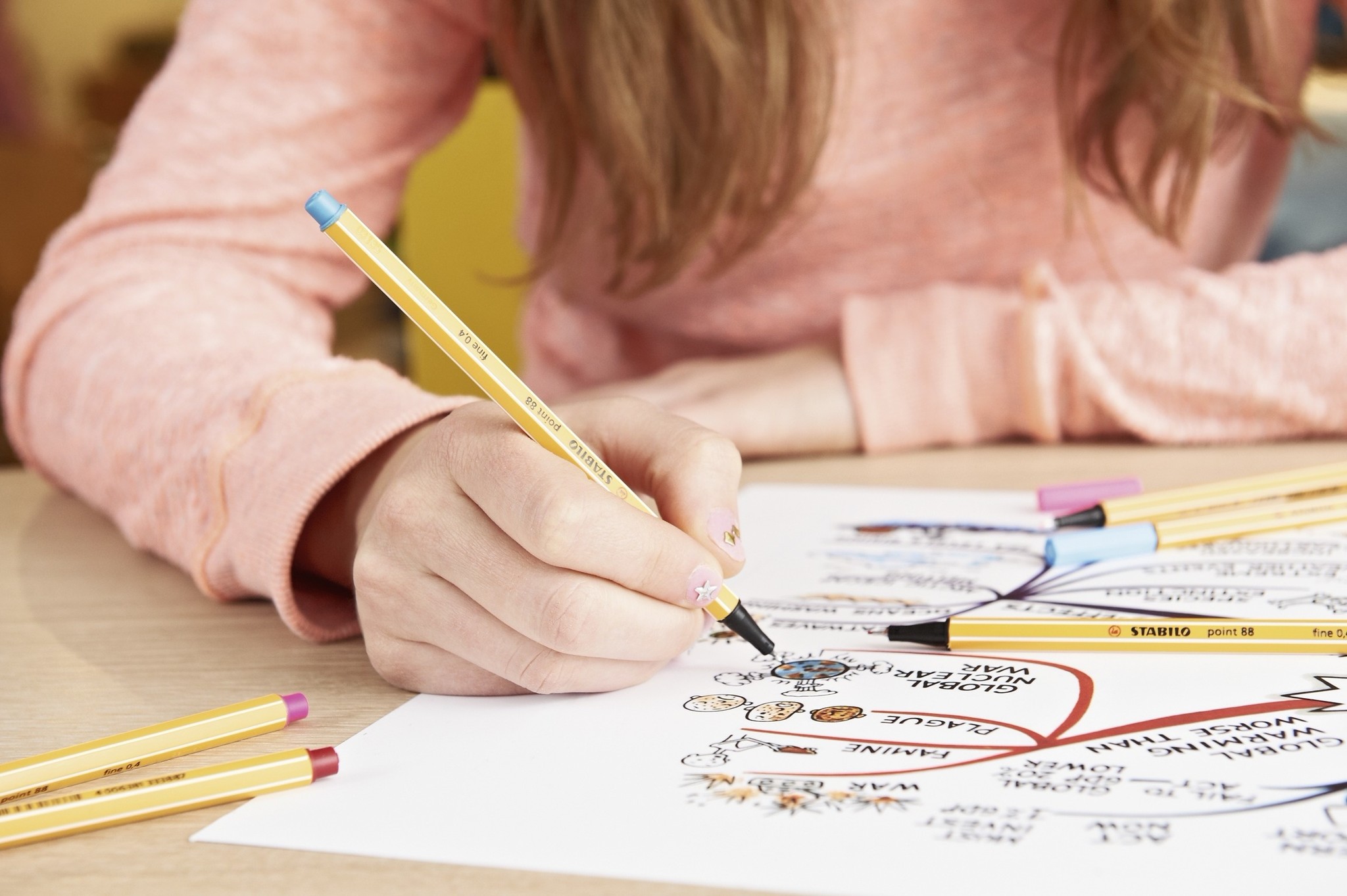 Fineliner - STABILO point 88 - PastelParade met 20 fineliners - 10 pastel k - Afbeelding 3