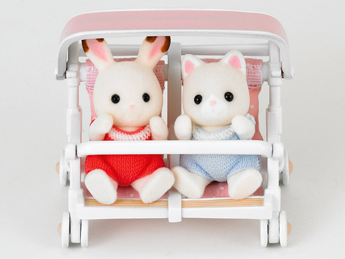 Sylvanian Families - Dubbele kinderwagen - Afbeelding 4