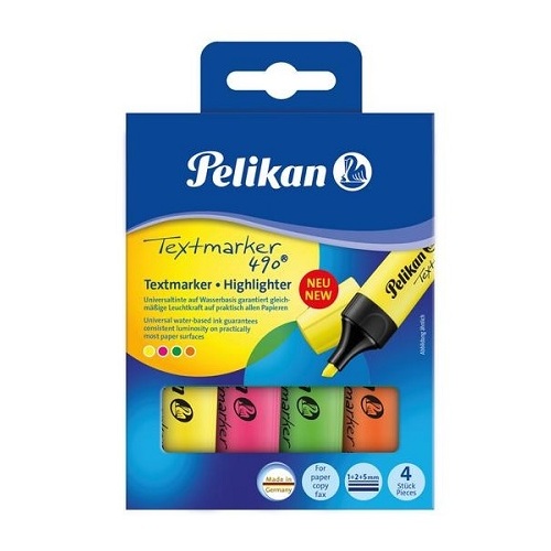 Pelikan Markeerstift 490/4 - kleuren ass.