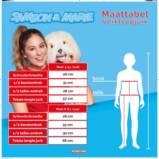Samson & Marie - Verkleedjurk (6-8jaar) - Afbeelding 3