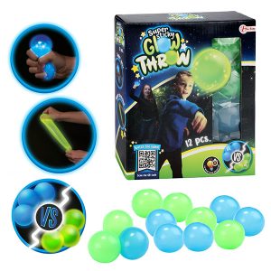 Glow in the dark ballen “Glow Throw” 12 stuks