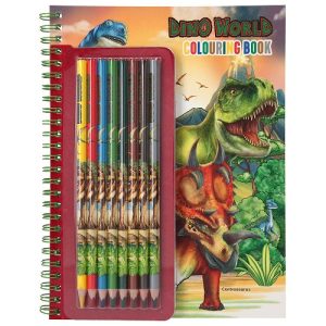 Dino World – Kleurboek met kleurpotloden