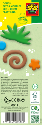 SES Creative - Feel good klei - Nature (4x90gr) - Afbeelding 3