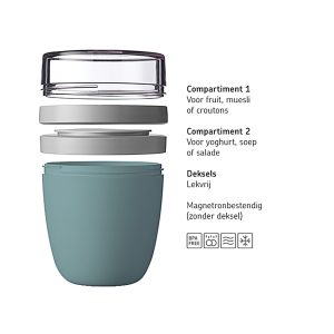 Lunchpot ellipse mini – Nordic sage