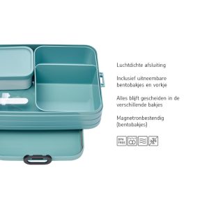 Bento lunchbox take a break large – Nordic black