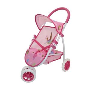 Bambolina Amore Poppenbuggy met 3 wielen – Unicorn