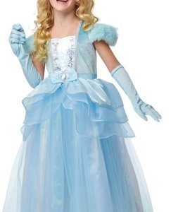 Kostuum Blue Princess Deluxe (3-4)