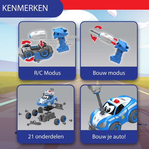 Silverlit - Build My First R/C Politiewagen - Afbeelding 3