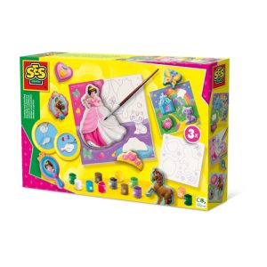 SES Creative – Gieten en schilderen – Canvassen om te schilderen prinsessen