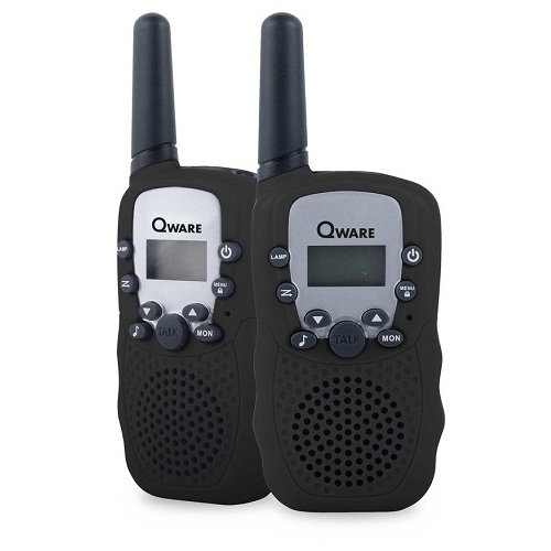 Qware Walkie Talkie Set - Zwart