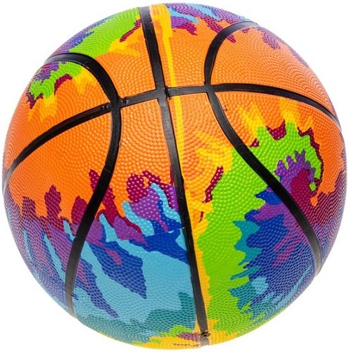 Basketbal NO. 7 met verfspatten