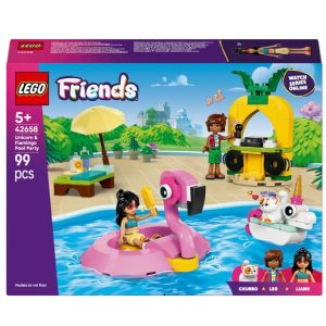 LEGO Friends Zwembadfeestje met Flamingo en Eenhoorn Dieren Speelgoed voor