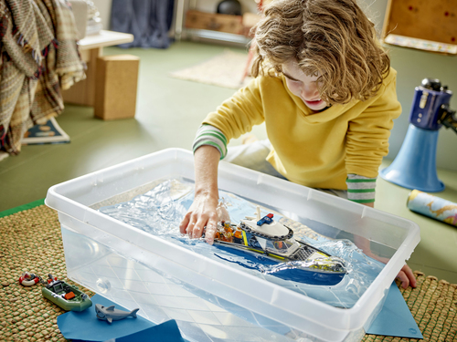 LEGO City Achtervolging met Politieboot Drijvend Boot Speelgoed voor Kinder - Afbeelding 3