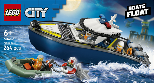 LEGO City Achtervolging met Politieboot Drijvend Boot Speelgoed voor Kinder - Afbeelding 9