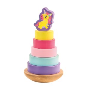 SES Creative – Houten stapeltoren unicorn