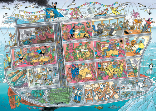 Jan van Haasteren - Cruiseschip (1000st) - Afbeelding 2