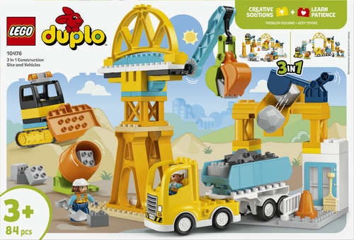 Lego Duplo - 3-in-1 bouwplaats en voertuigen - 10476 - Afbeelding 9