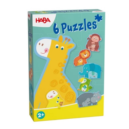 Haba - 6 eerste puzzels - Dierlijke familie