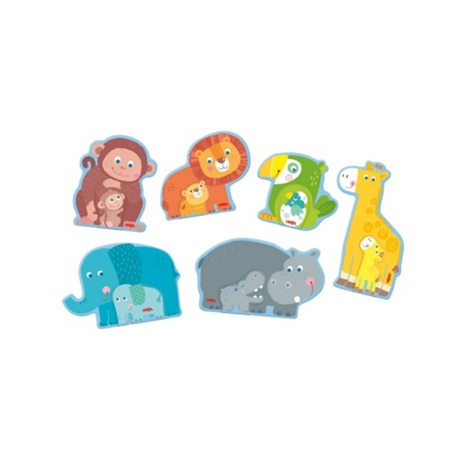 Haba - 6 eerste puzzels - Dierlijke familie - Afbeelding 2