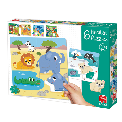 Goula - 6 habitat puzzels (5st) - Afbeelding 2