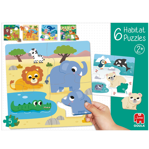 Goula - 6 habitat puzzels (5st) - Afbeelding 3