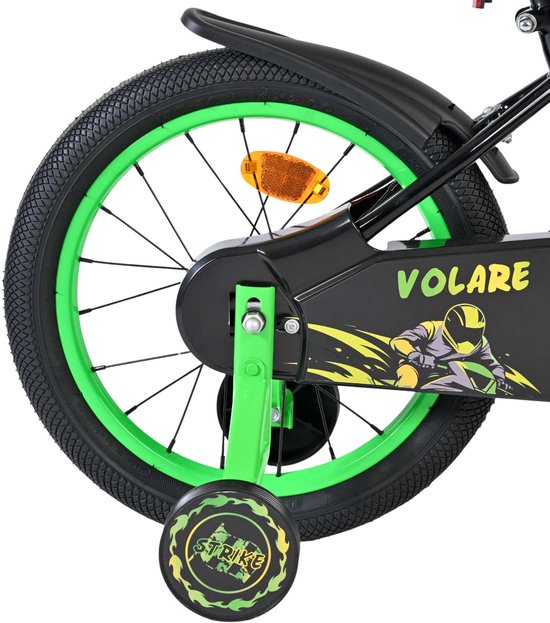 Volare Fiets Strike 16" CB zwart/groen - Afbeelding 3