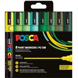 posca pochette medium groentinten