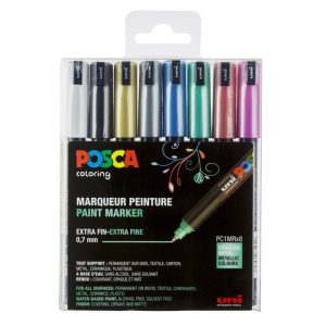 Posca Paint Markers pochette 8 markers metallic