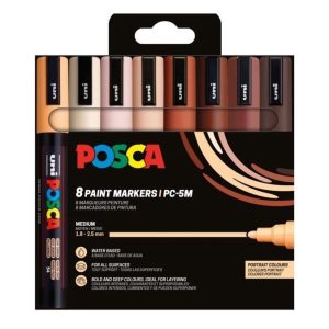 Posca Paint Markers pochette 8 portret kleuren