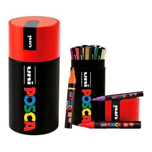 posca metalen koker 13 markers