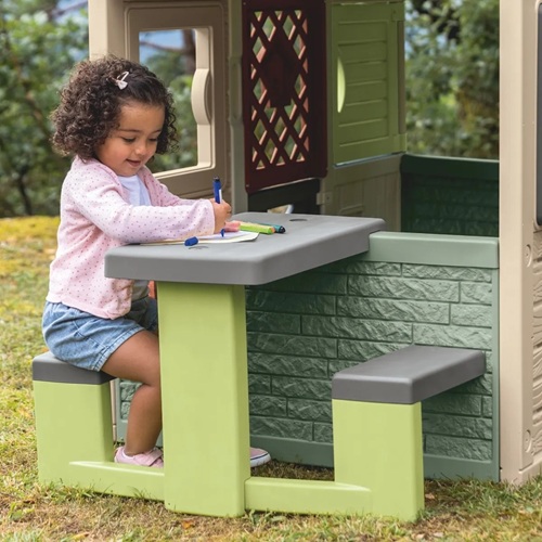 Smoby Life - Maison Nature + Werkbank - Afbeelding 3