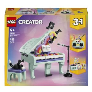 LEGO Creator 3in1 – Piano met Kat en Radio en Platenspeler Speelgoed voor K