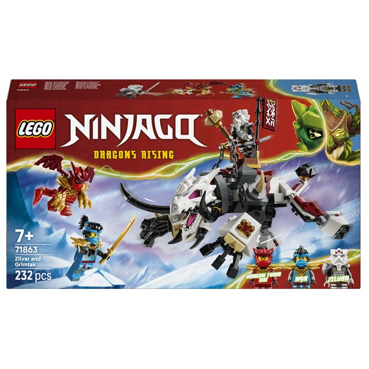 LEGO Ninjago Zilvar en Grimtak het Drakenbeest 71863