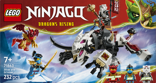 LEGO Ninjago Zilvar en Grimtak het Drakenbeest 71863 - Afbeelding 8