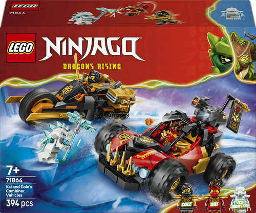 LEGO NINJAGO - Kai en Cole's Combivoertuigen 71864
