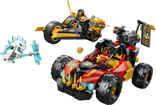 LEGO NINJAGO - Kai en Cole's Combivoertuigen 71864 - Afbeelding 2