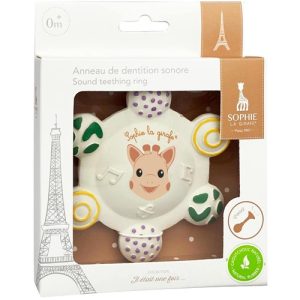 Sophie de Giraf bijtring met geluid – natuurlijk rubber