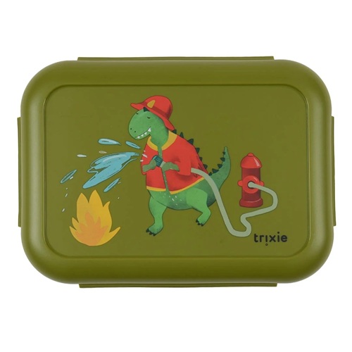 Trixie - Brooddoos met clips - Fireman Mr. Dino