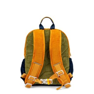 Stones and Bones – Peuterrugzak – Ash – Corduroy – khaki + oker