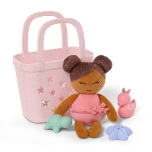 LullaBaby – Baby badpop met accesoires in mand – speelset