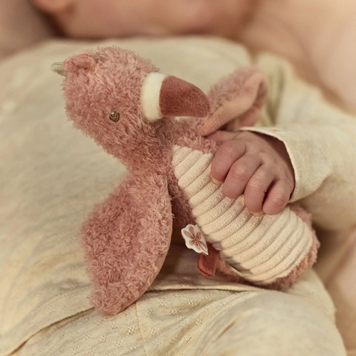 Little Dutch - Knijpspeeltje met rammel Flamingo - Safari Friends - Afbeelding 2
