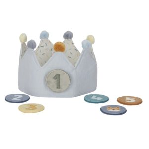 Little Dutch – Verjaardagskroon van stof (blauw)