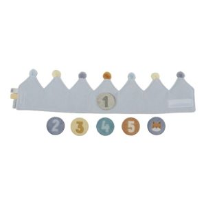 Little Dutch – Verjaardagskroon van stof (blauw)