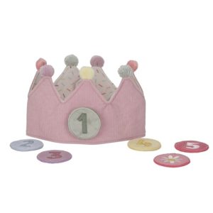 Little Dutch – Verjaardagskroon van stof (roze)