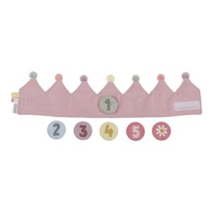 Little Dutch – Verjaardagskroon van stof (roze)