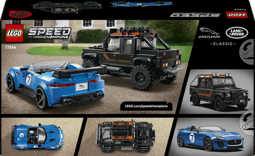LEGO Speed Champions - Jaguar F-Type Project 7 & Land Rover Defender Classi - Afbeelding 7