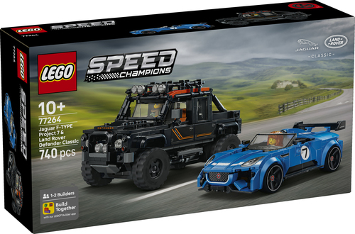 LEGO Speed Champions - Jaguar F-Type Project 7 & Land Rover Defender Classi - Afbeelding 8