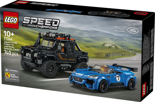 LEGO Speed Champions - Jaguar F-Type Project 7 & Land Rover Defender Classi - Afbeelding 9