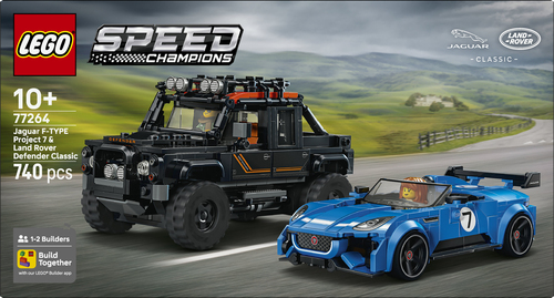 LEGO Speed Champions - Jaguar F-Type Project 7 & Land Rover Defender Classi - Afbeelding 10